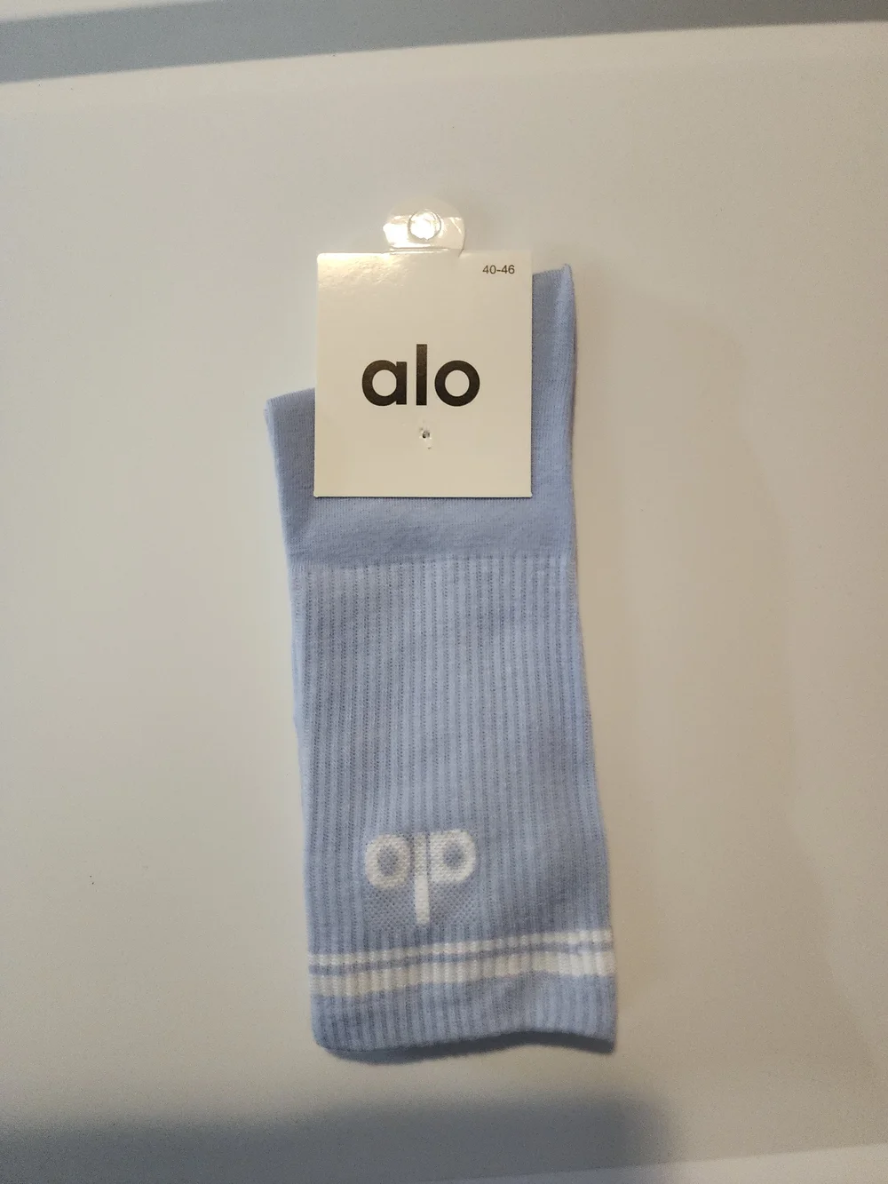 Fashion Yoga Light Blue Athletic Socks